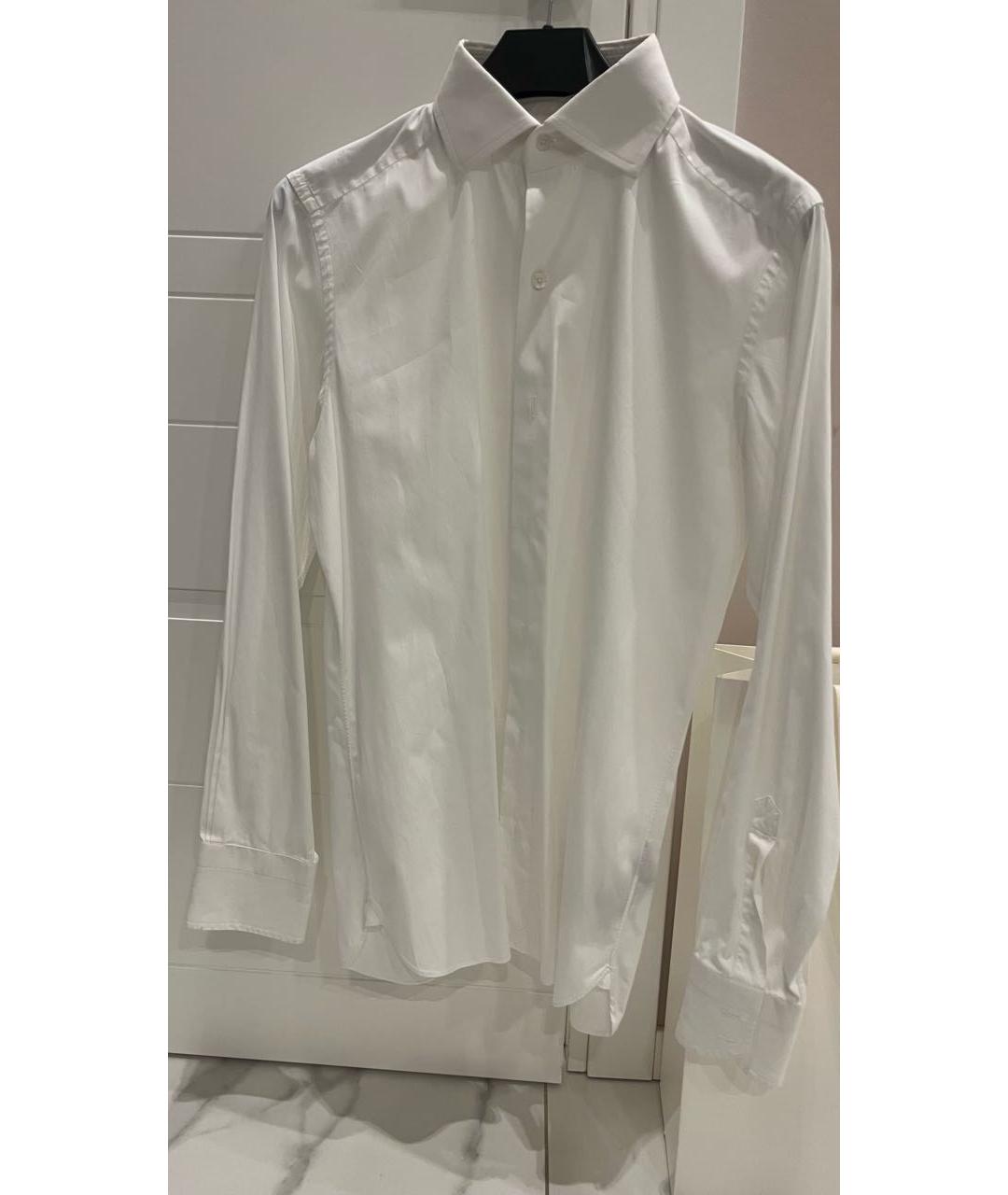 TOM FORD Белая хлопковая классическая рубашка, фото 5
