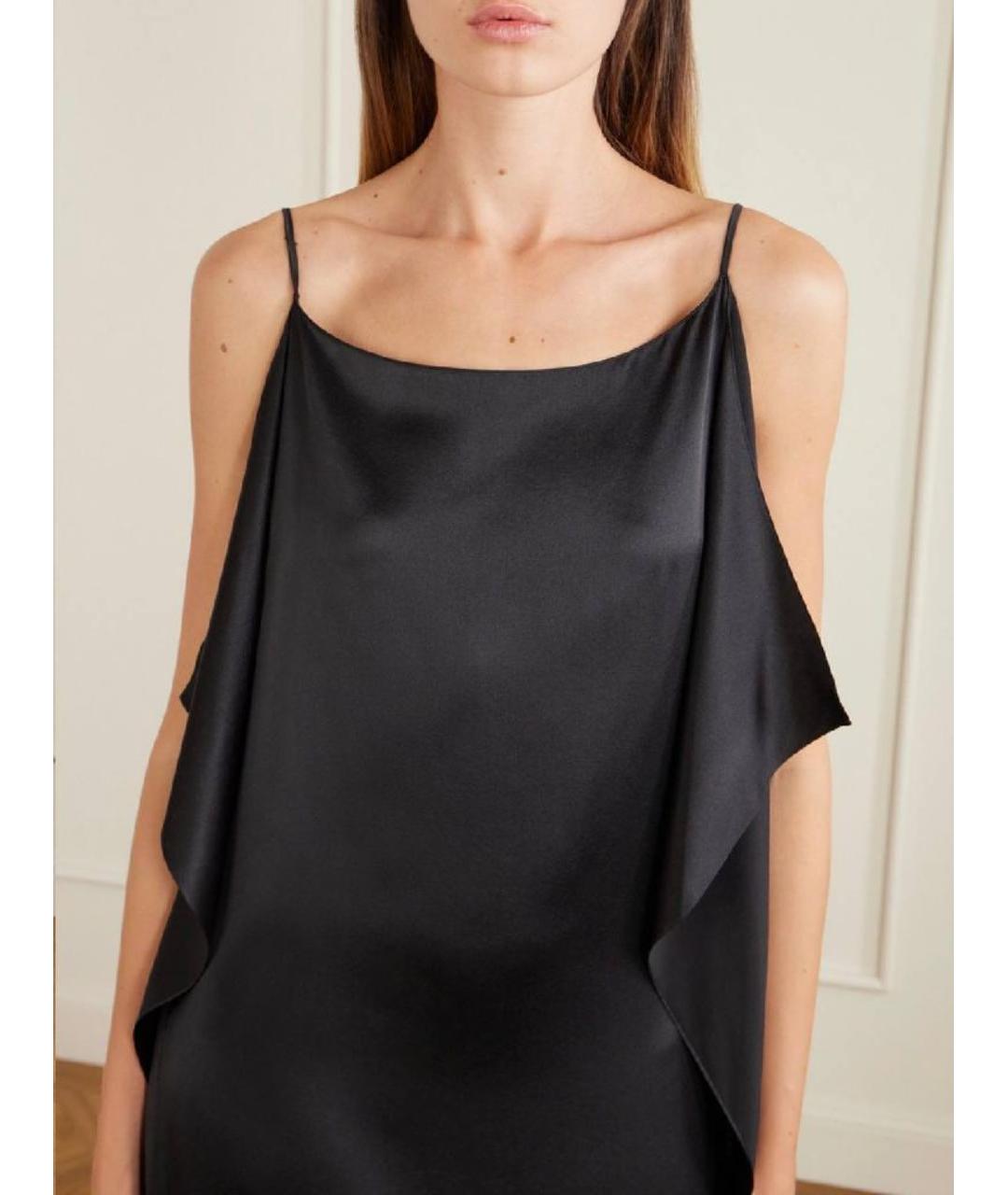 THE ROW Черное шелковое вечернее платье, фото 2