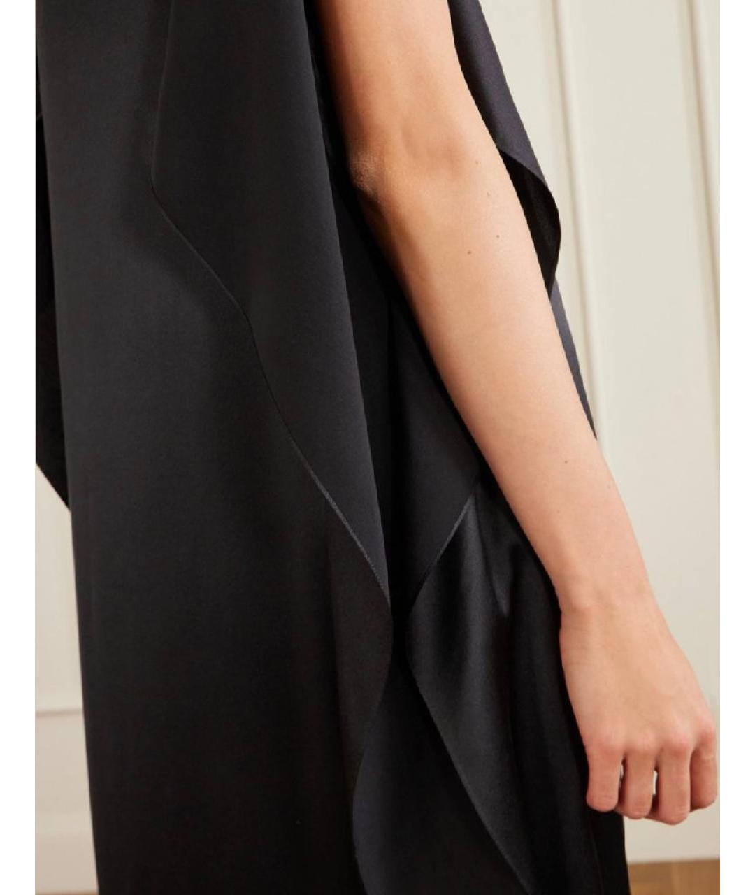 THE ROW Черное шелковое вечернее платье, фото 5