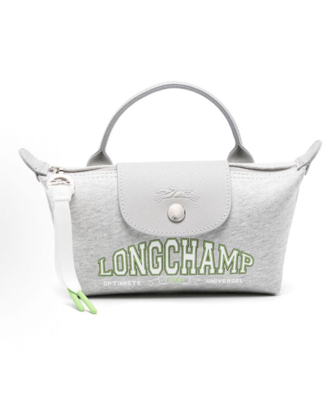 LONGCHAMP Серая сумка с короткими ручками, фото 9