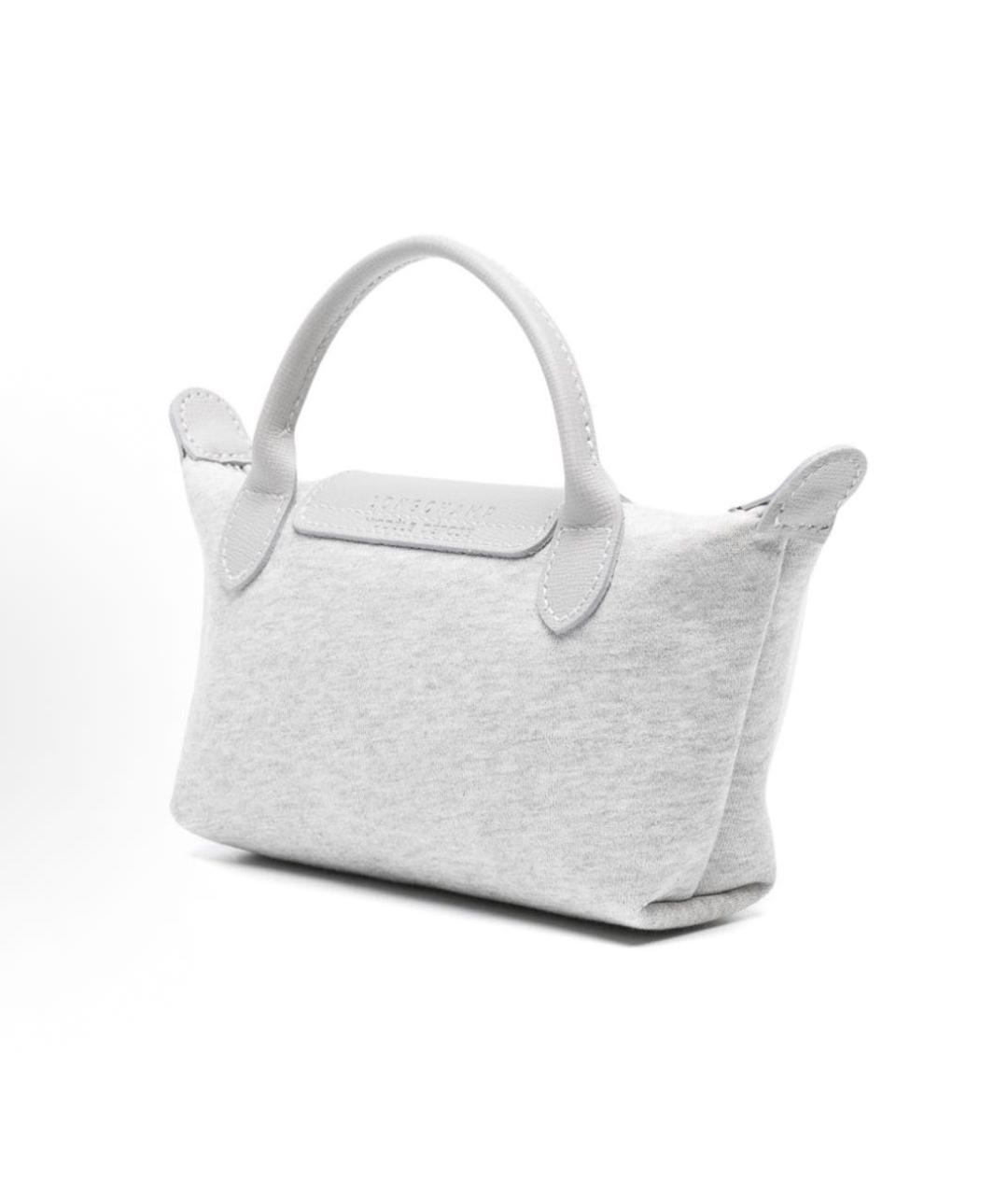 LONGCHAMP Серая сумка с короткими ручками, фото 2