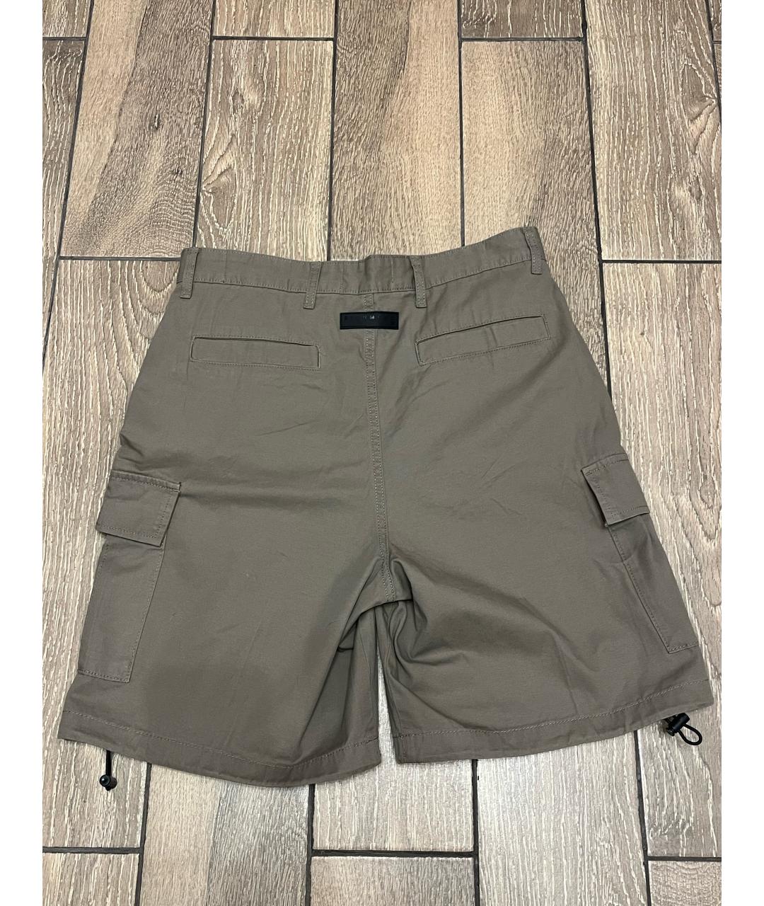 JOHN RICHMOND Хаки хлопковые шорты, фото 2