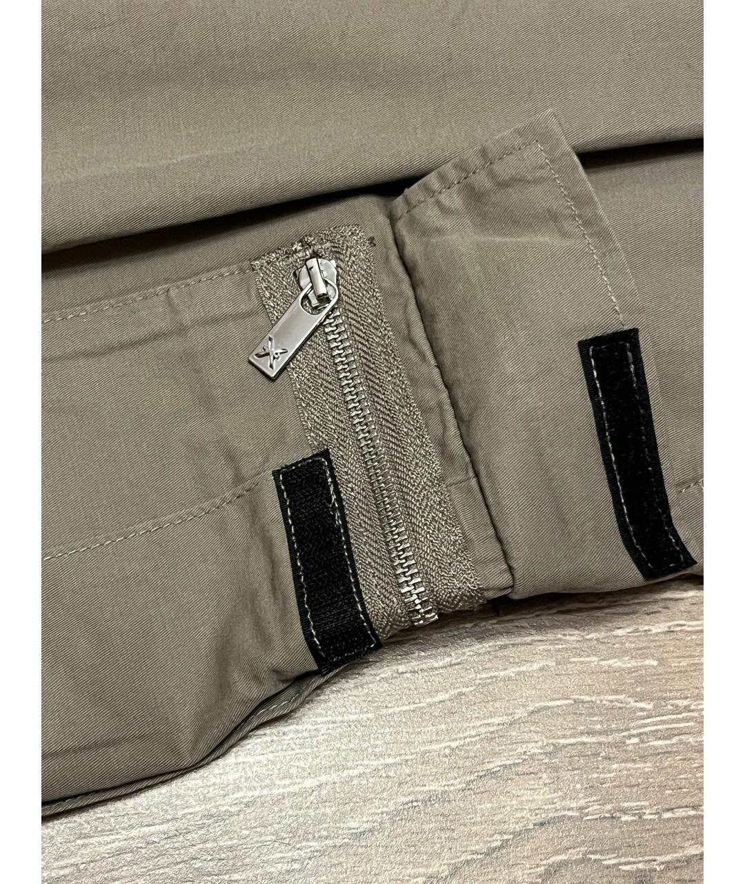 JOHN RICHMOND Хаки хлопковые шорты, фото 4