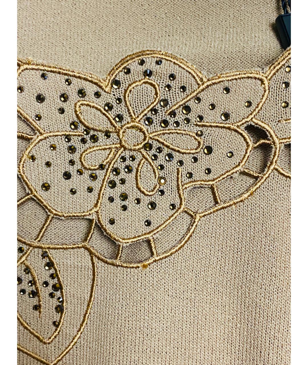 ESCADA Бежевый хлопко-эластановый костюм с юбками, фото 8