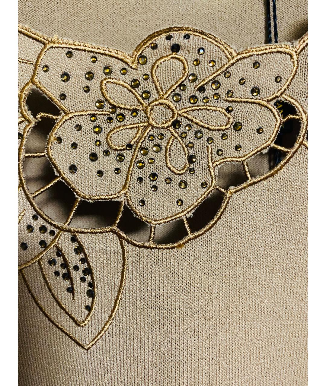 ESCADA Бежевый хлопко-эластановый костюм с юбками, фото 7