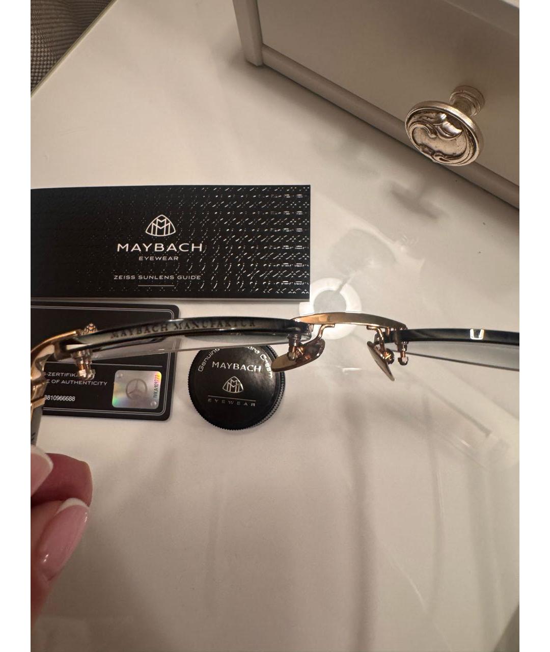 MAYBACH Зеленые деревянные солнцезащитные очки, фото 8