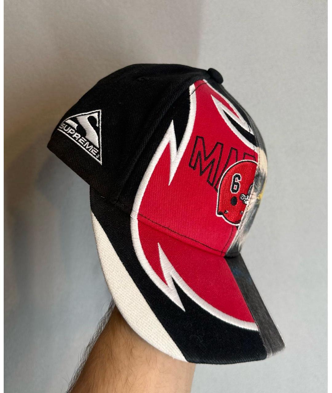 SUPREME Черная хлопковая кепка/бейсболка, фото 2
