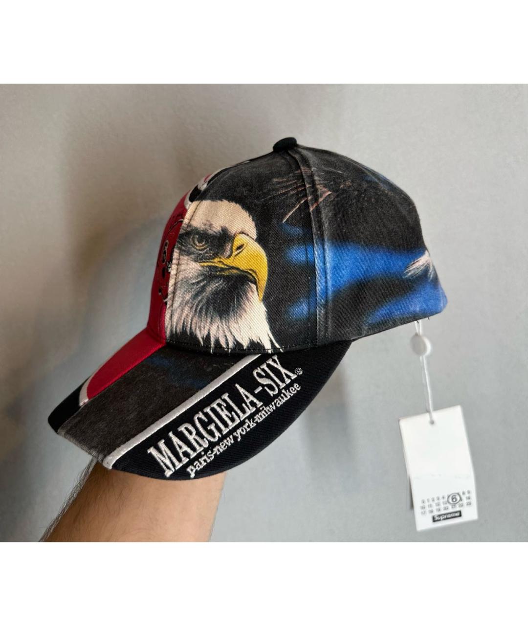 SUPREME Черная хлопковая кепка/бейсболка, фото 3