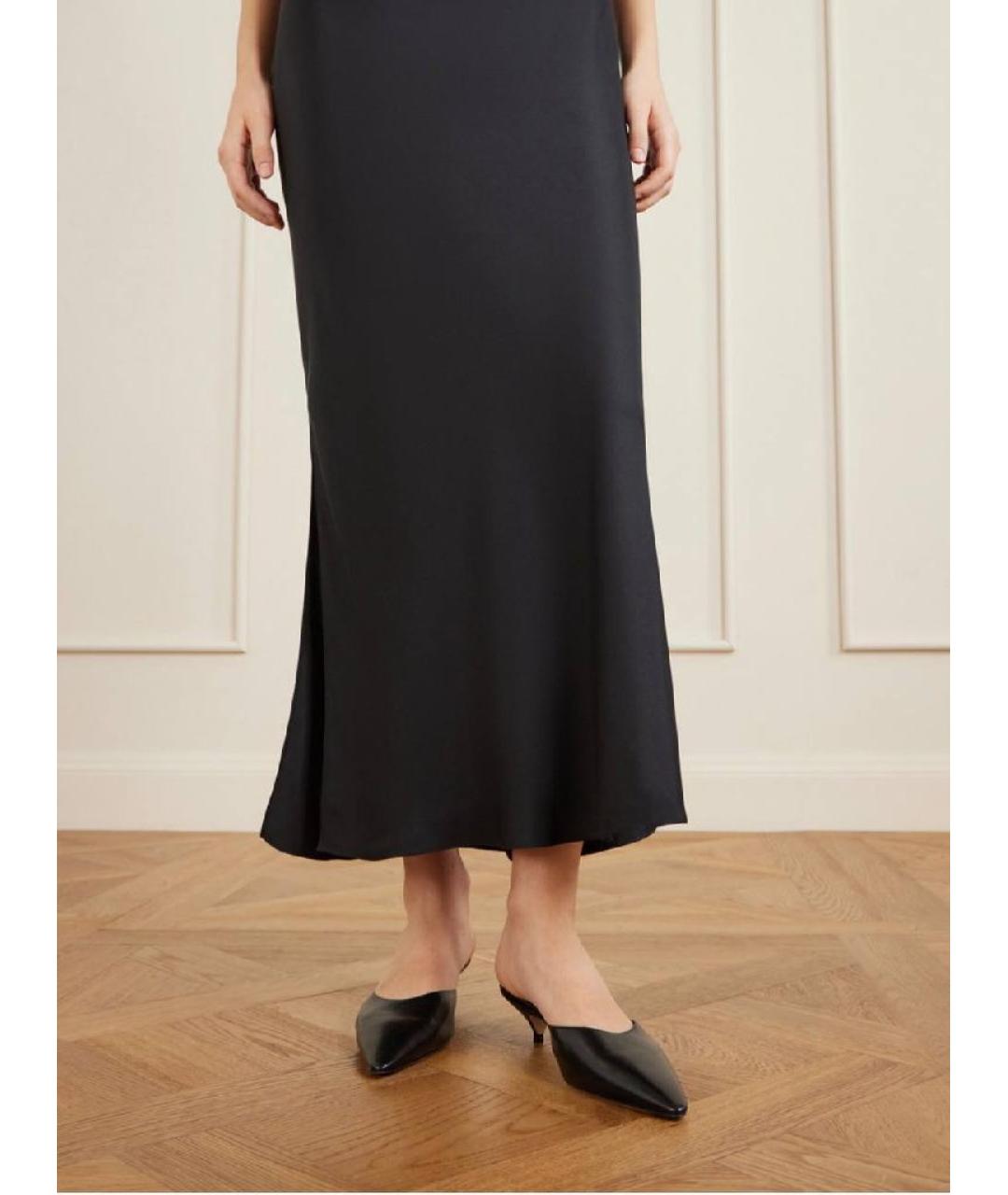 THE ROW Черные кожаные мюли, фото 2