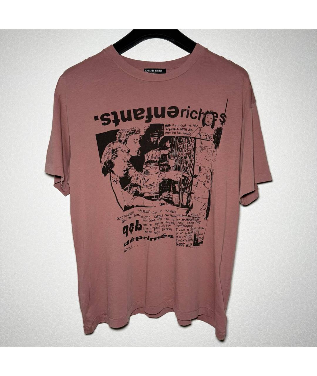 Enfants Riches Déprimés Коричневая хлопковая футболка, фото 2