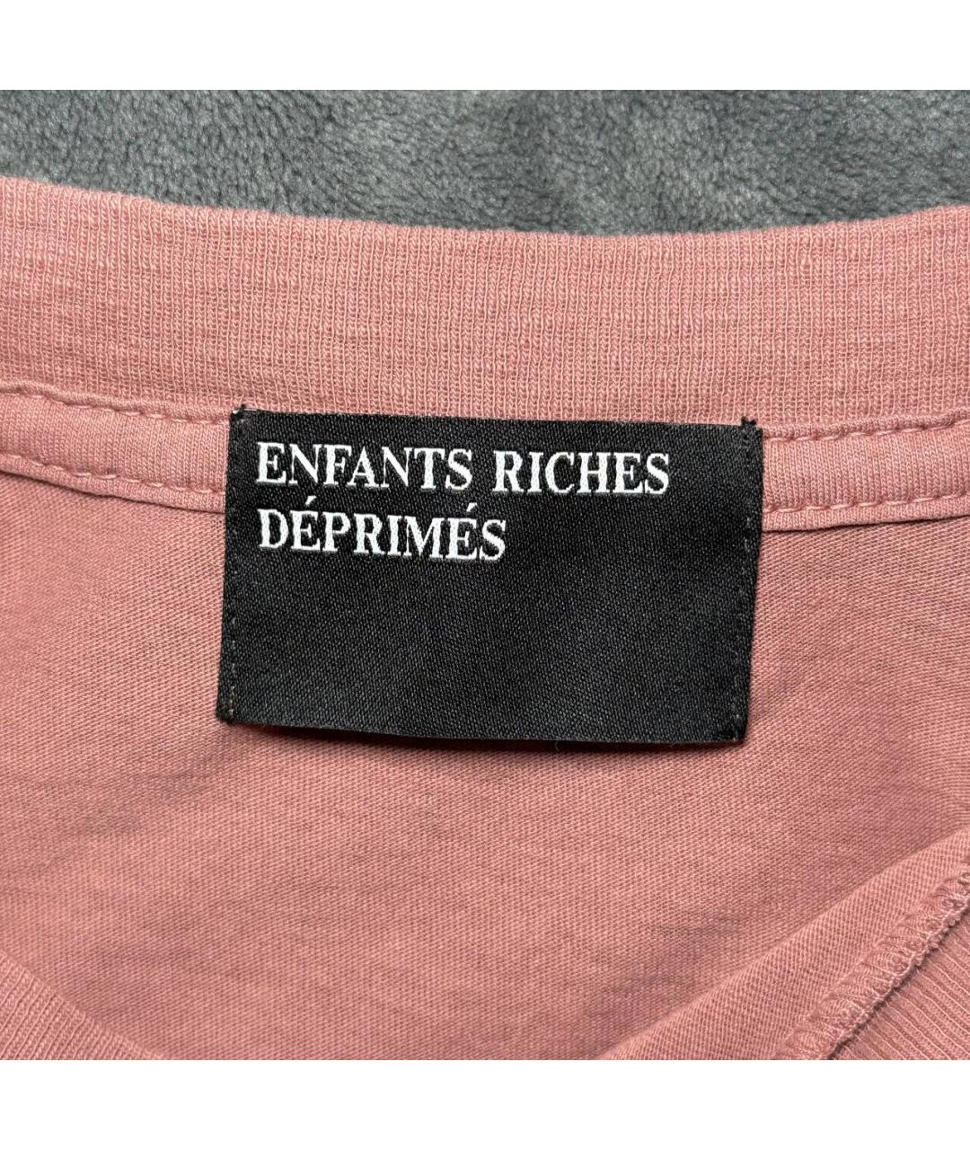 Enfants Riches Déprimés Коричневая хлопковая футболка, фото 8