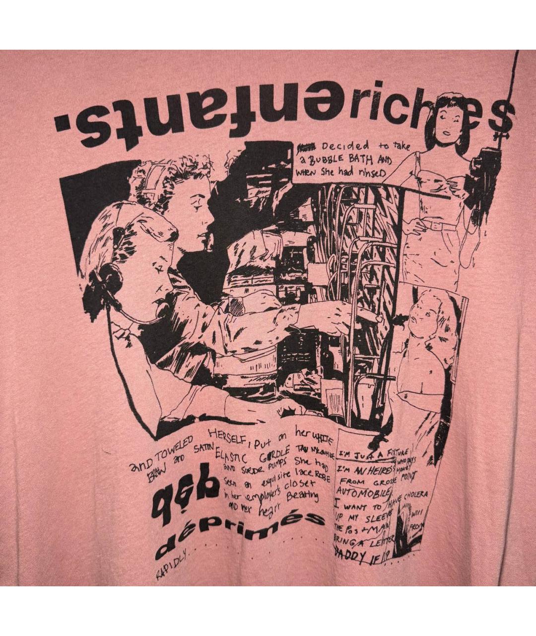 Enfants Riches Déprimés Коричневая хлопковая футболка, фото 4