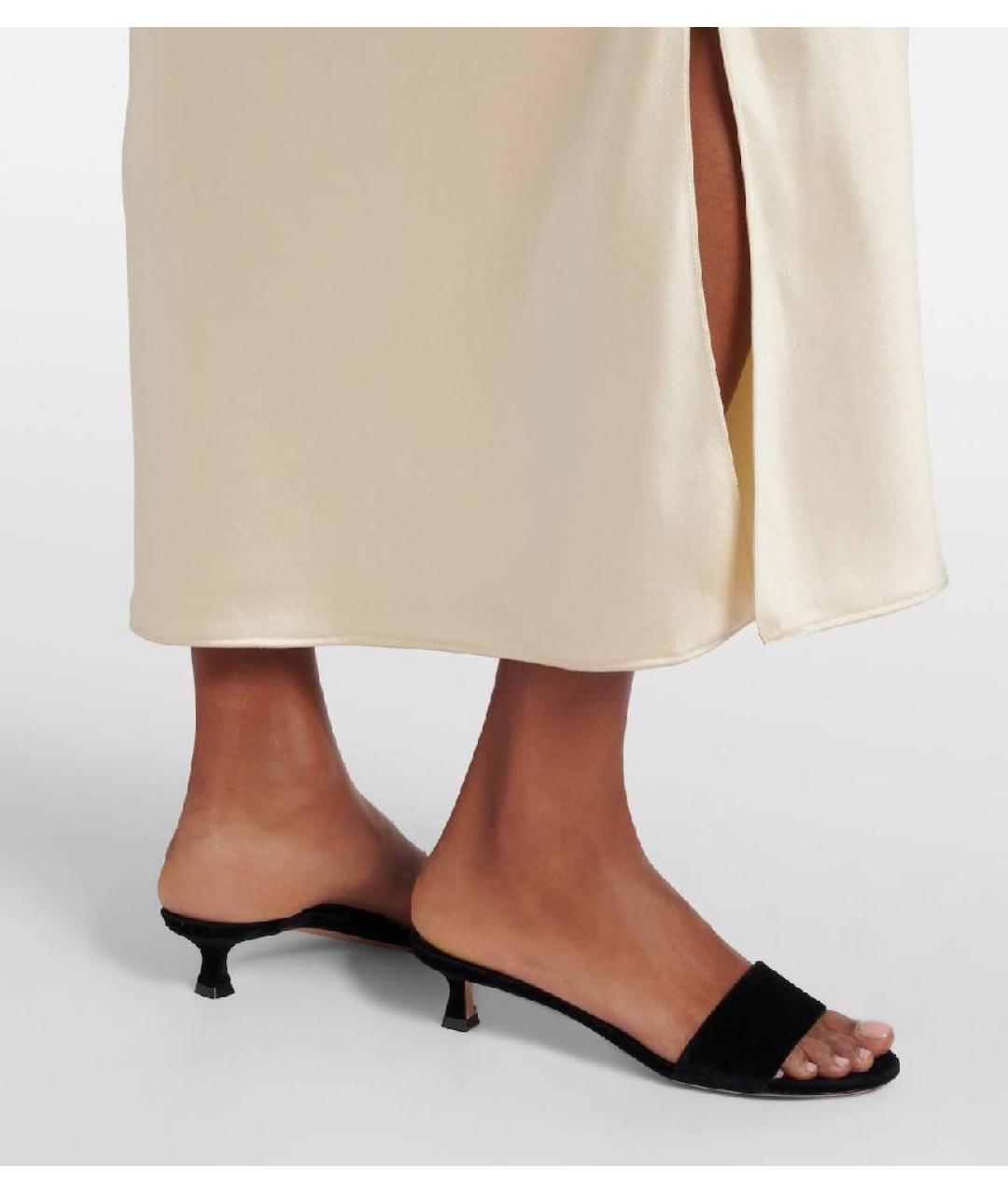 THE ROW Черные замшевые мюли, фото 2