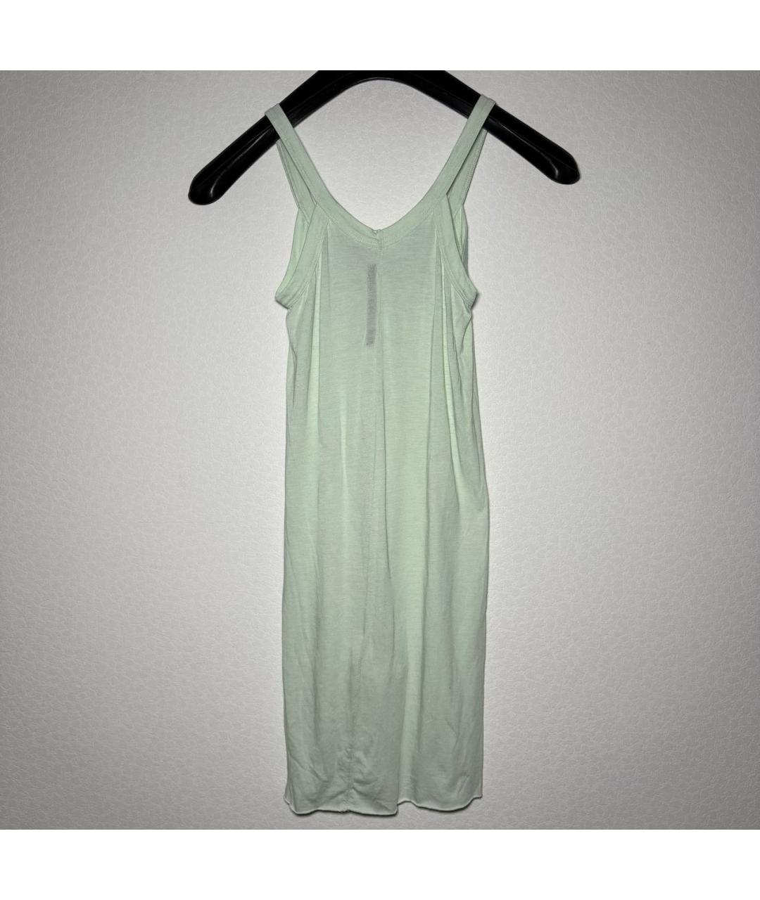 RICK OWENS Бирюзовая вискозная майка, фото 2