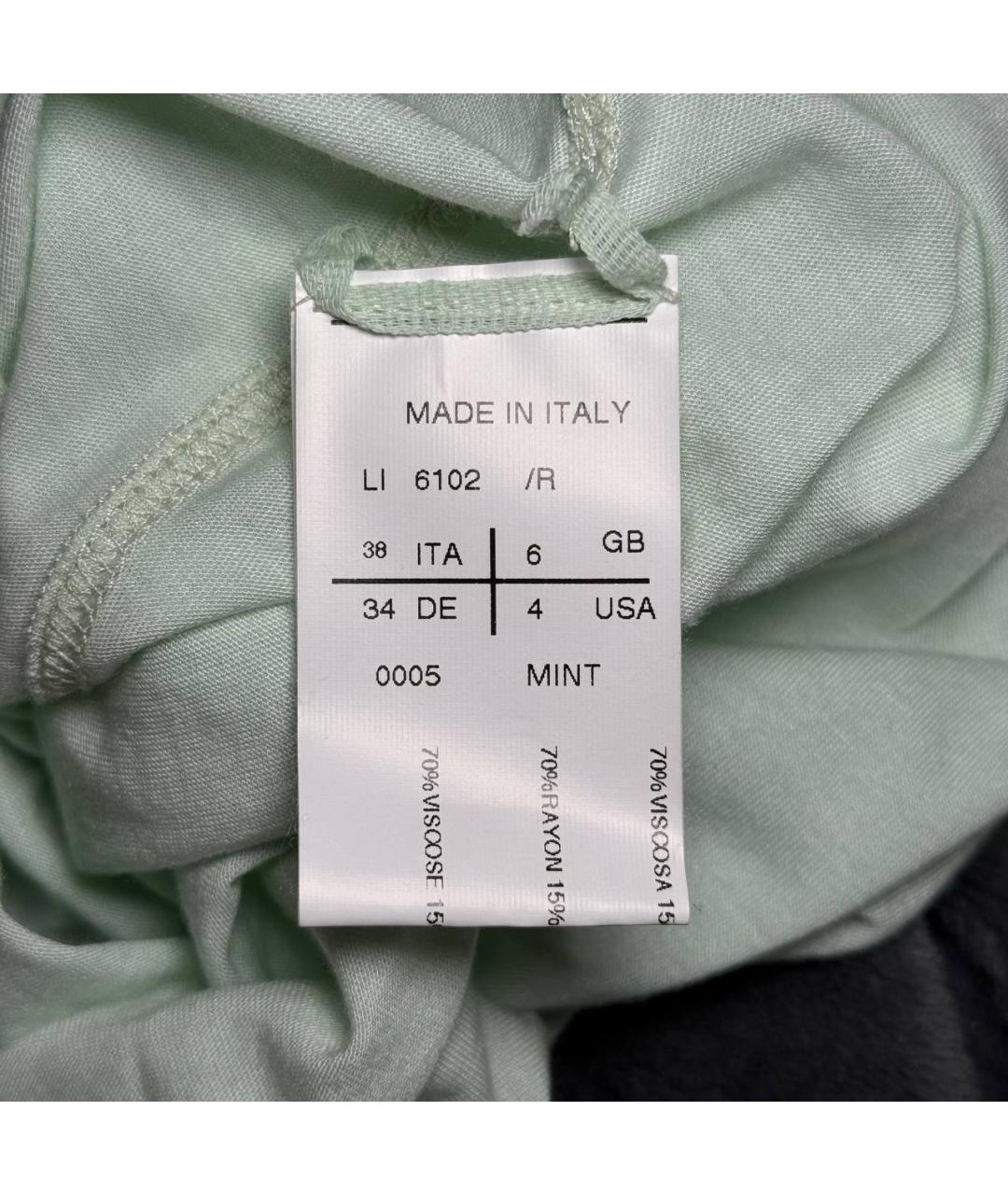 RICK OWENS Бирюзовая вискозная майка, фото 4