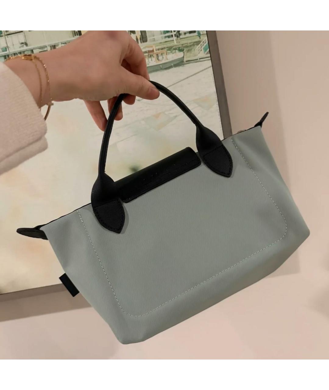 LONGCHAMP Зеленая сумка с короткими ручками, фото 8