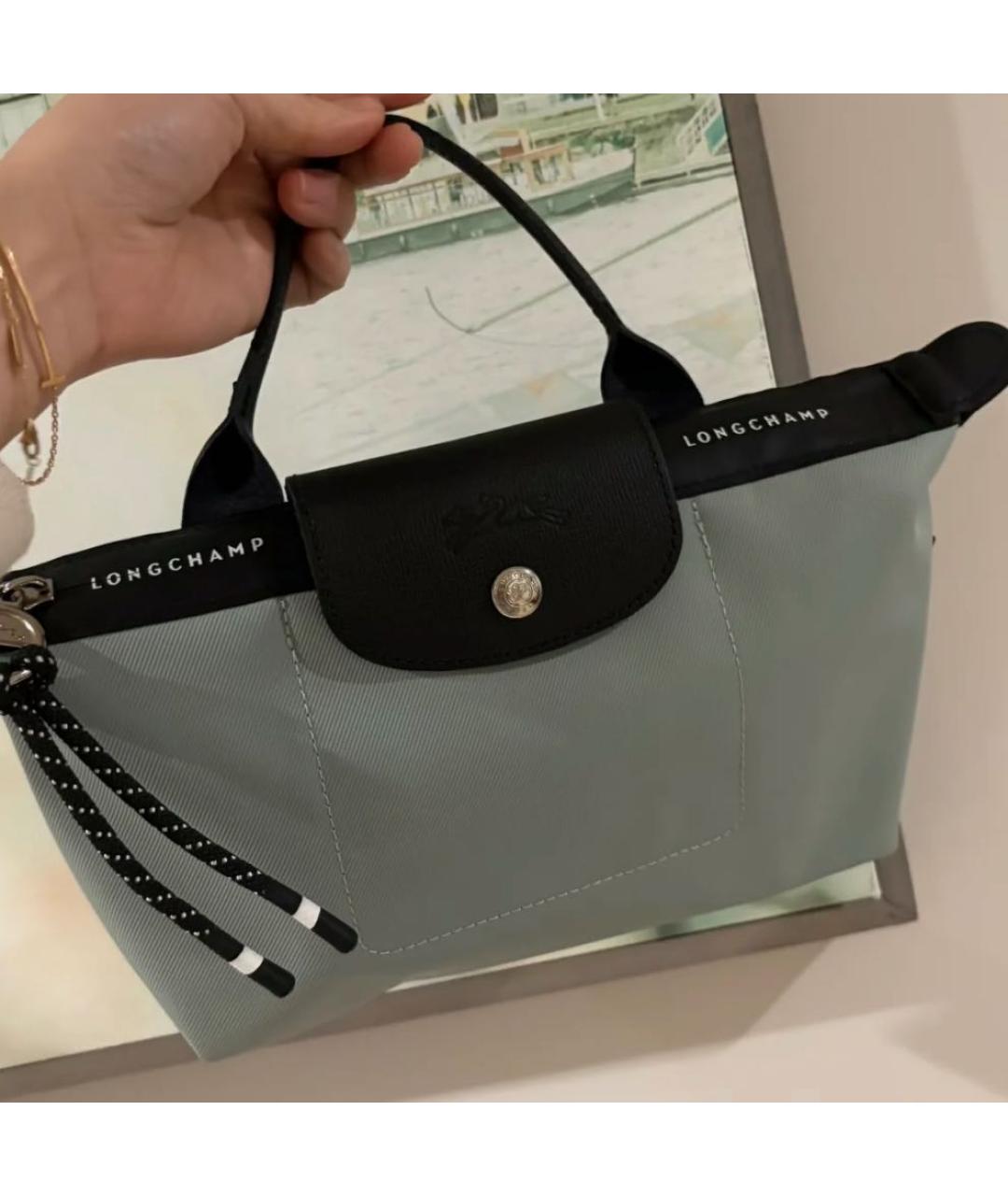 LONGCHAMP Зеленая сумка с короткими ручками, фото 7