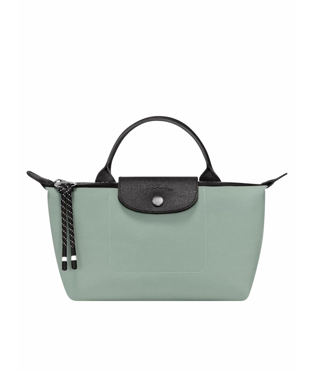 LONGCHAMP Зеленая сумка с короткими ручками, фото 1