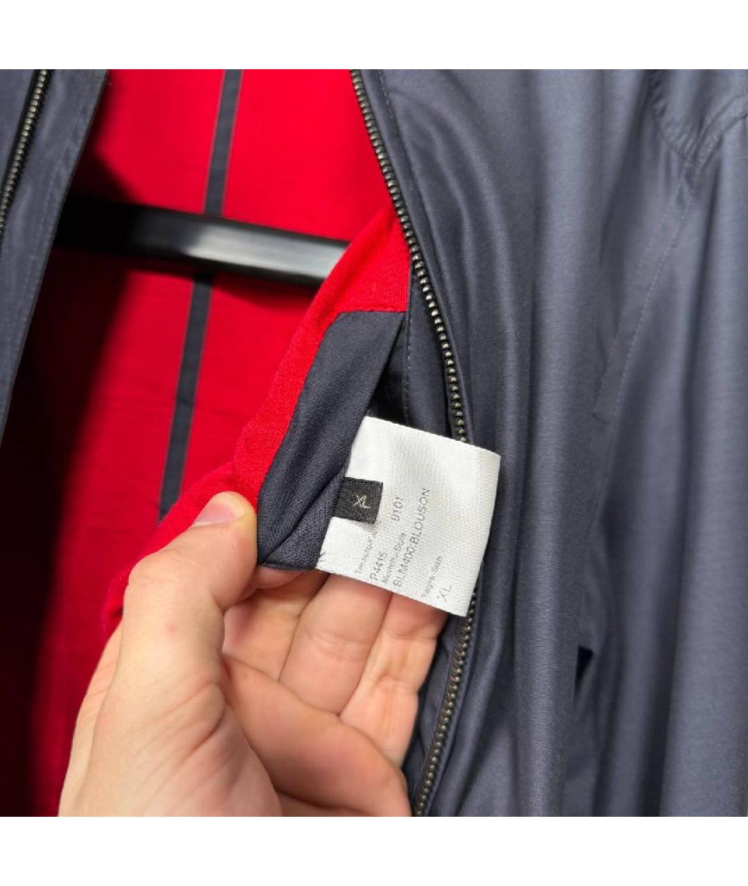 BRIONI Темно-синяя шелковая куртка, фото 7