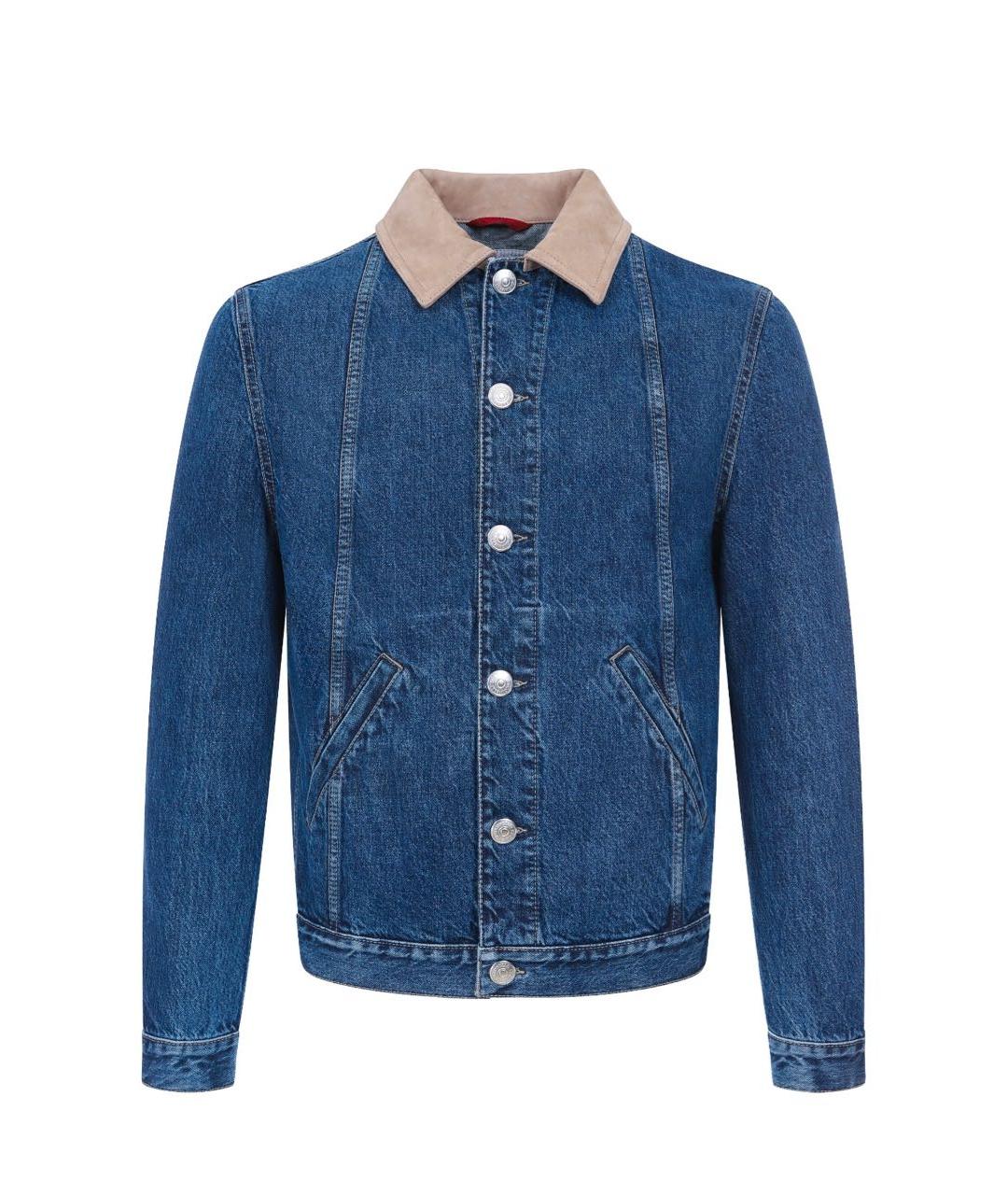 BRUNELLO CUCINELLI Синяя деним куртка, фото 7
