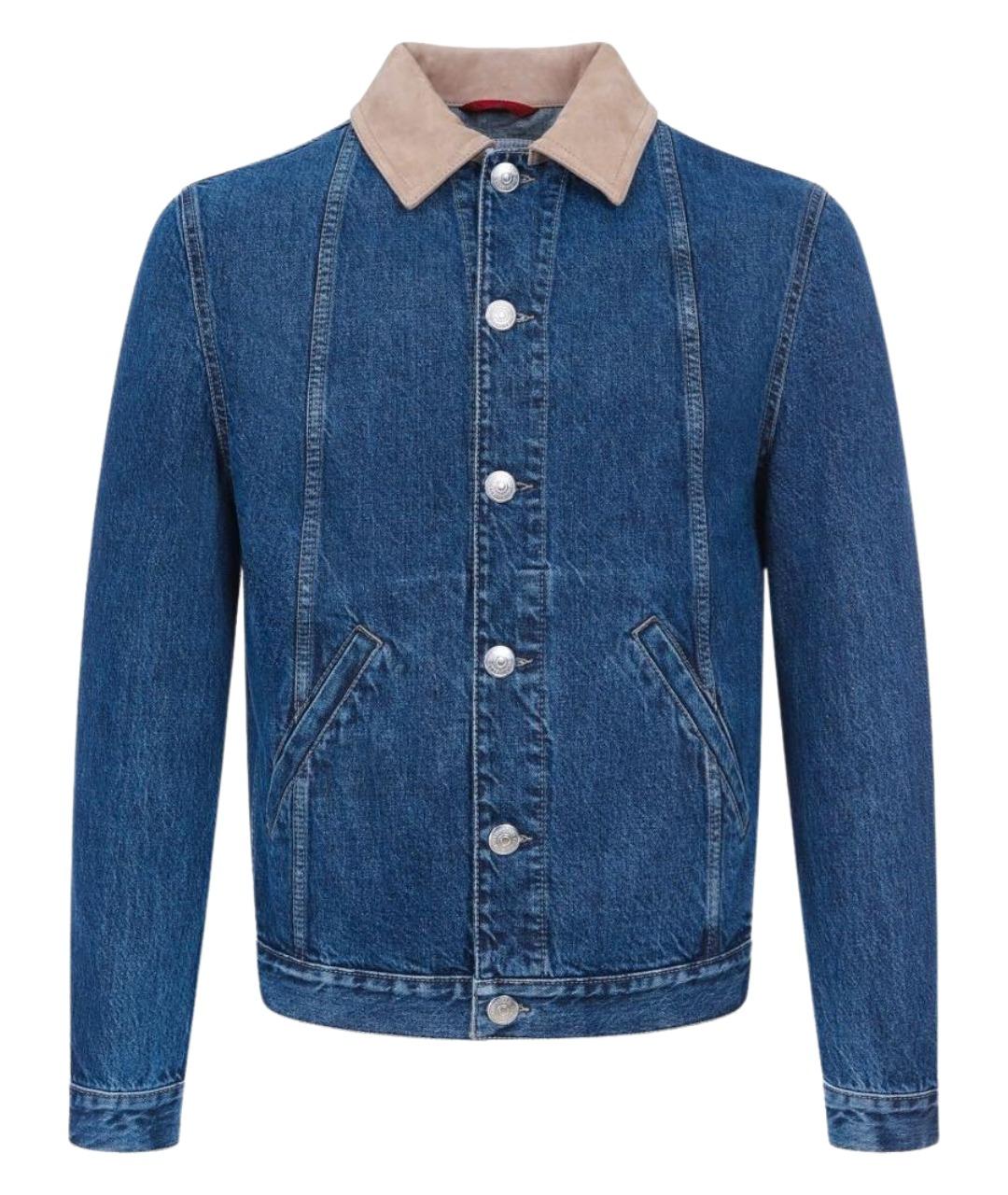 BRUNELLO CUCINELLI Синяя деним куртка, фото 1