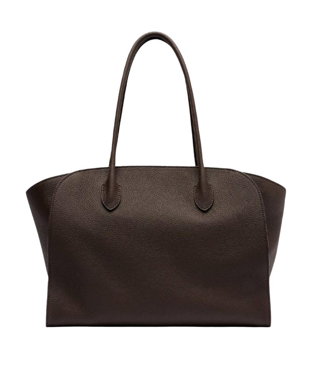 THE ROW Коричневая кожаная сумка тоут, фото 1