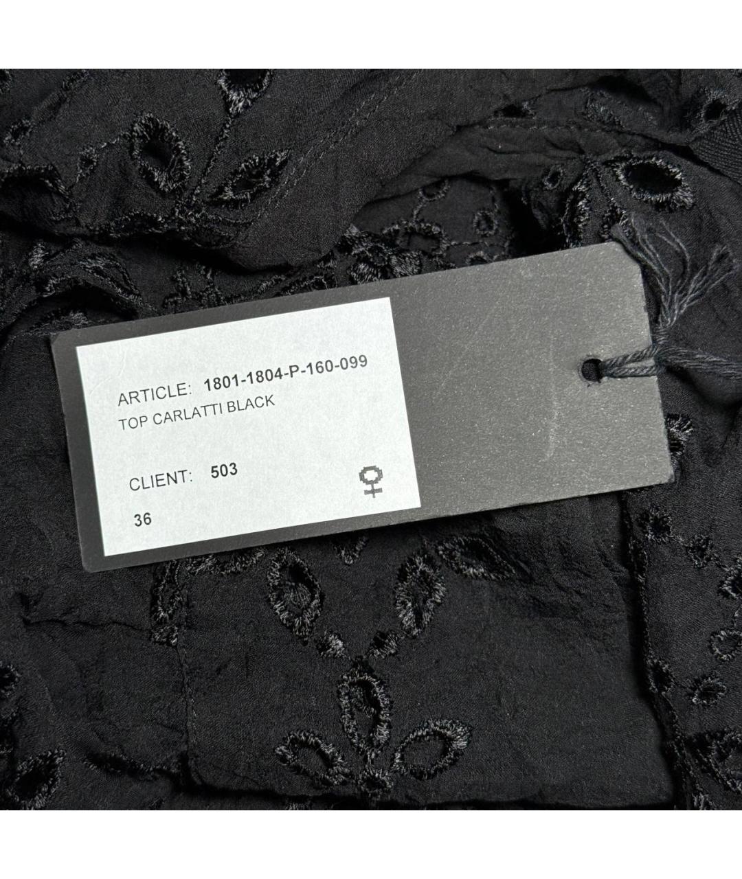 ANN DEMEULEMEESTER Черная шелковая блузы, фото 7