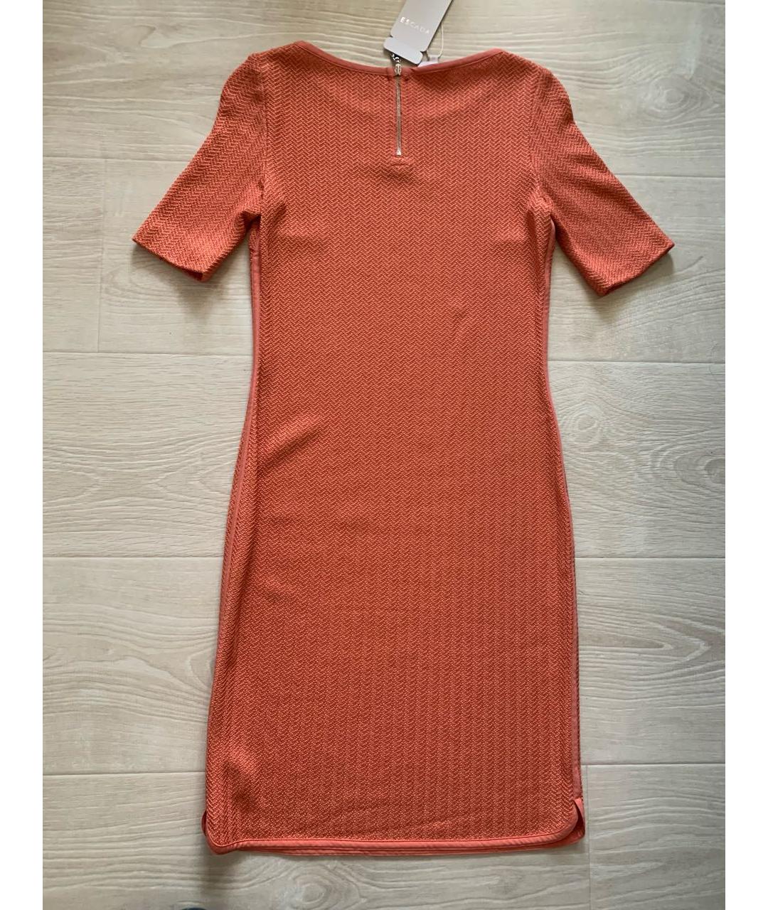 ESCADA Коралловое хлопковое повседневное платье, фото 2