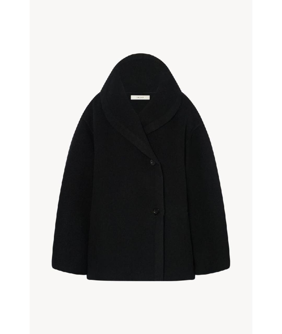 THE ROW Черное шерстяное пальто, фото 6