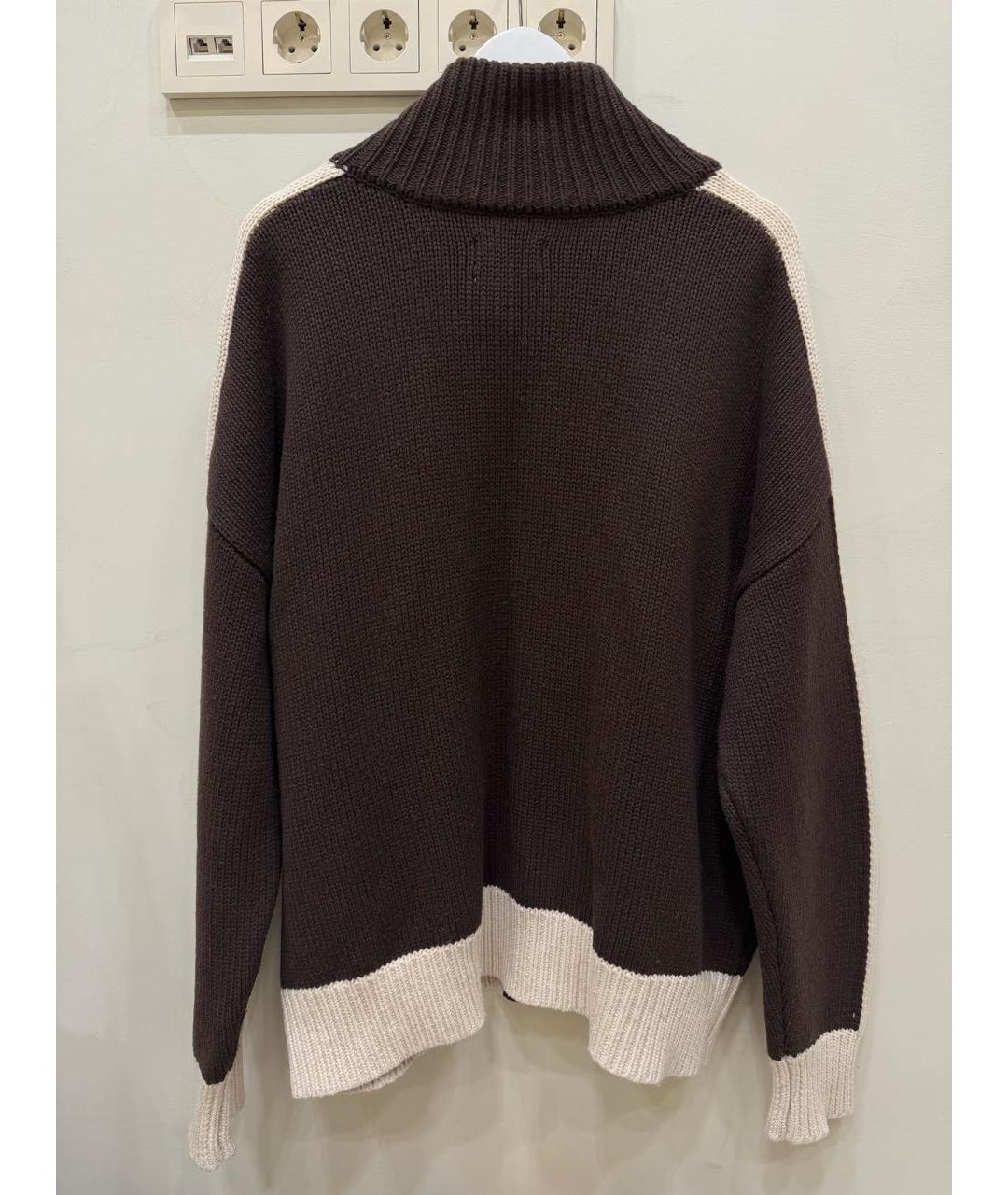 RHUDE Коричневый шерстяной кардиган, фото 2