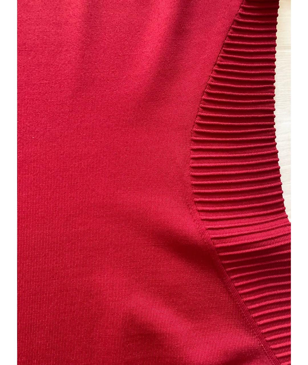 ESCADA Красное полиэстеровое повседневное платье, фото 4