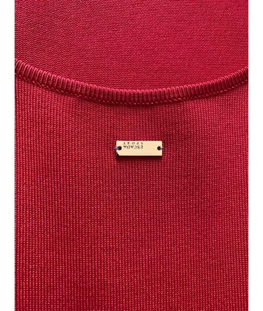 ESCADA Красное полиэстеровое повседневное платье, фото 3