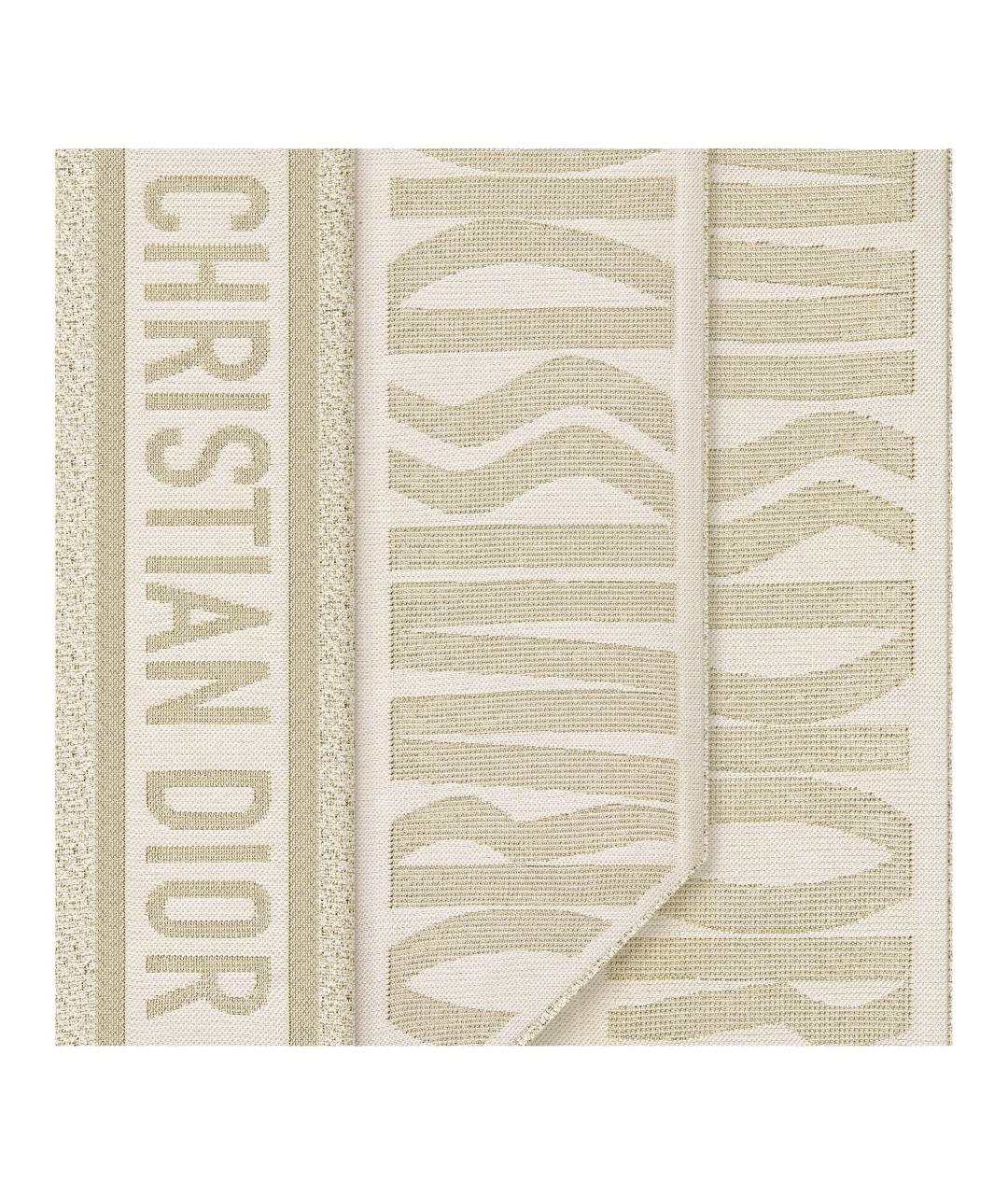 CHRISTIAN DIOR Белый шелковый шарф, фото 3