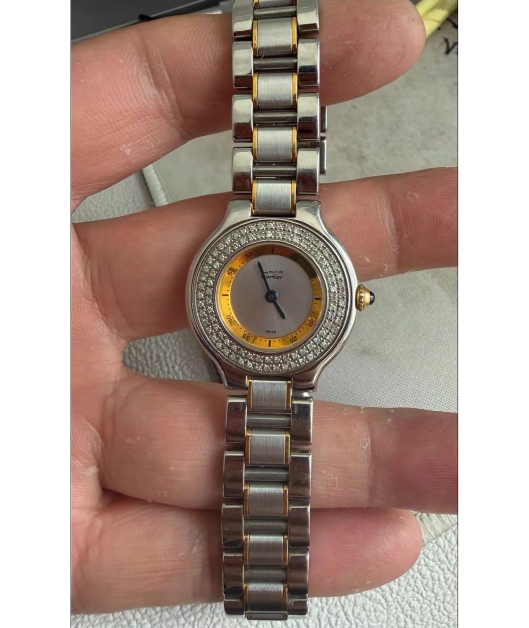 CARTIER Серебряные металлические часы, фото 4