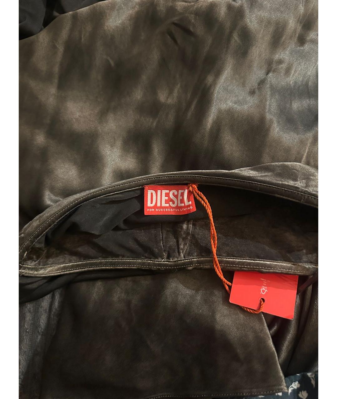 DIESEL Серебряное вискозное вечернее платье, фото 3