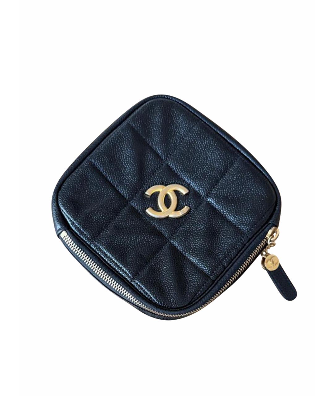 CHANEL Черная кожаная сумка через плечо, фото 1