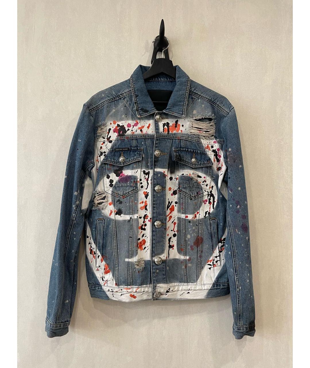 PHILIPP PLEIN Синяя деним куртка, фото 5