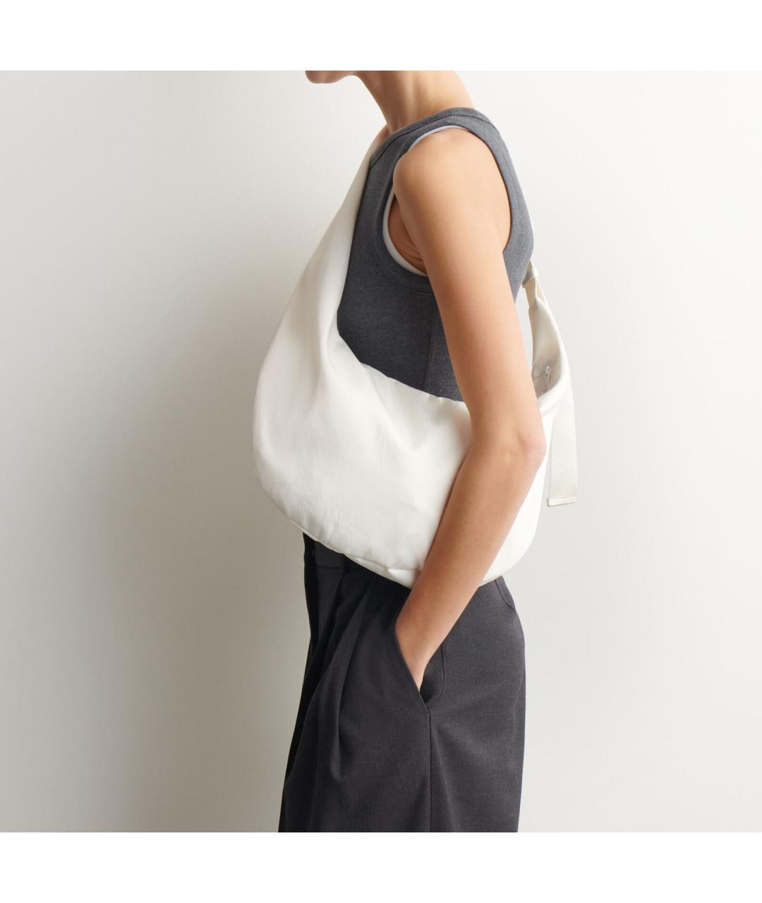 COS Белая сумка через плечо, фото 4