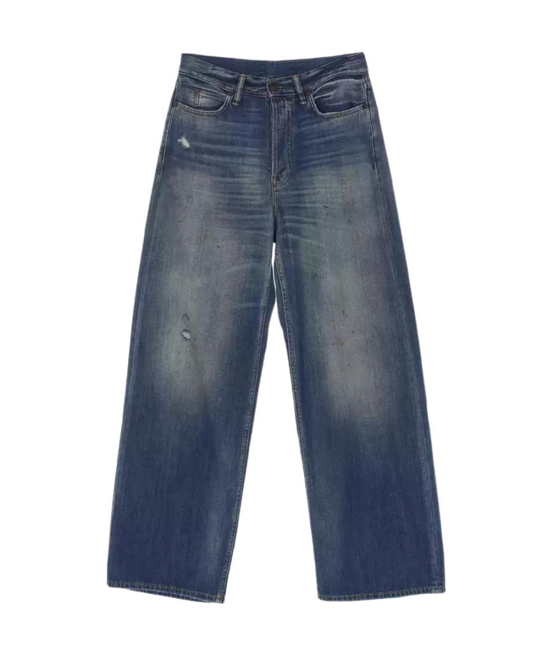 ACNE STUDIOS Синие прямые джинсы, фото 1