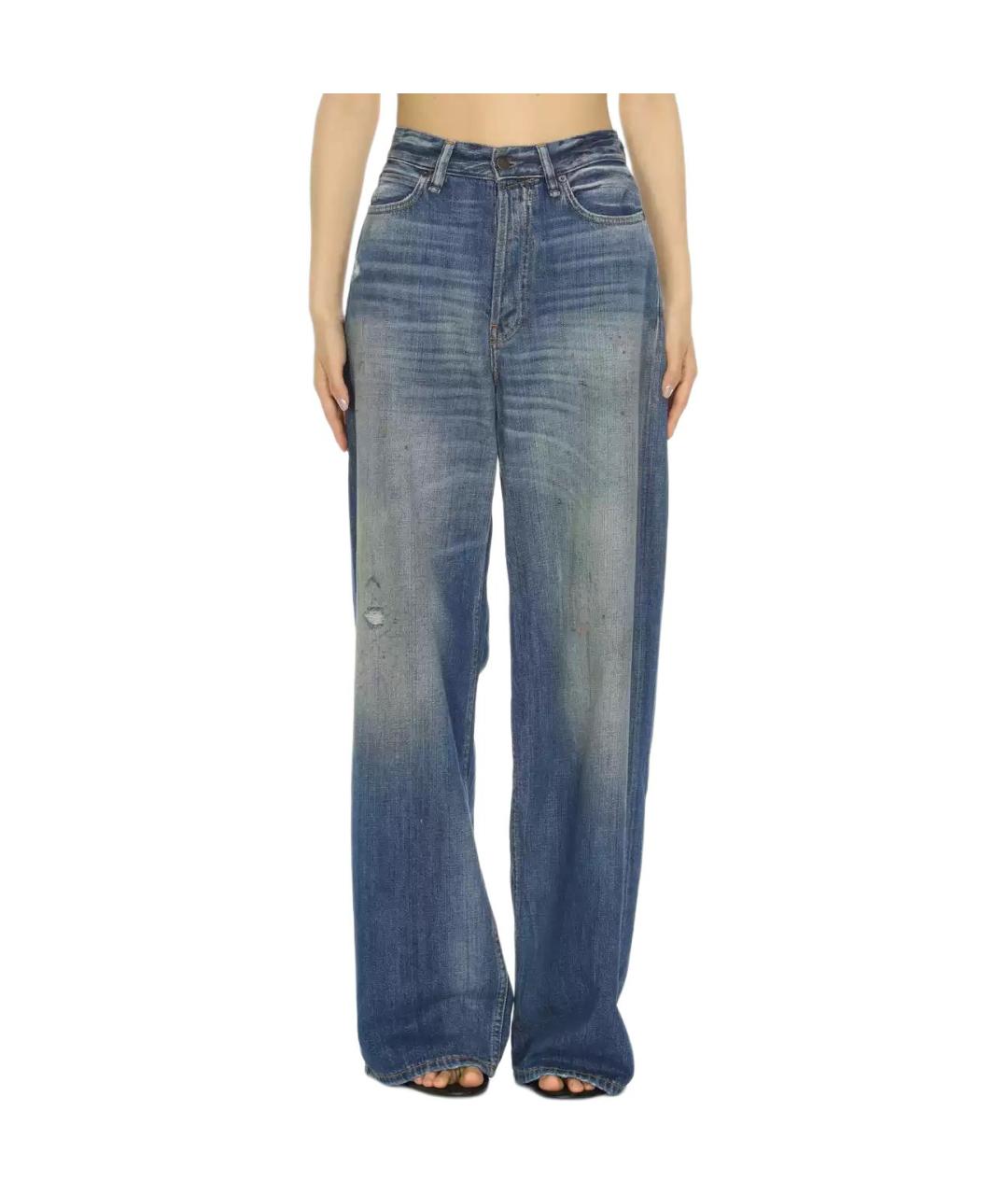 ACNE STUDIOS Синие прямые джинсы, фото 2