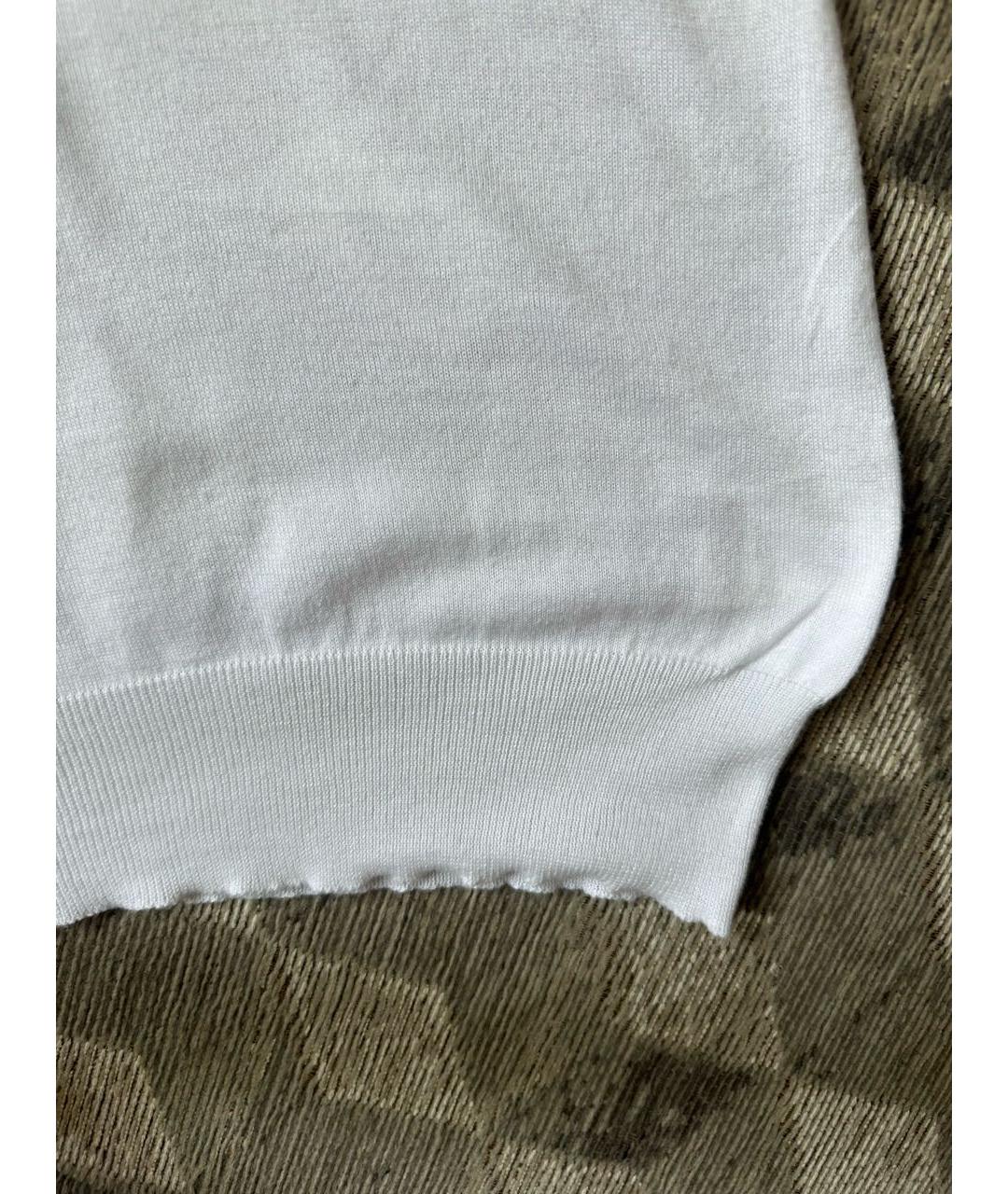 ERMANNO SCERVINO Белая хлопковая майка, фото 7