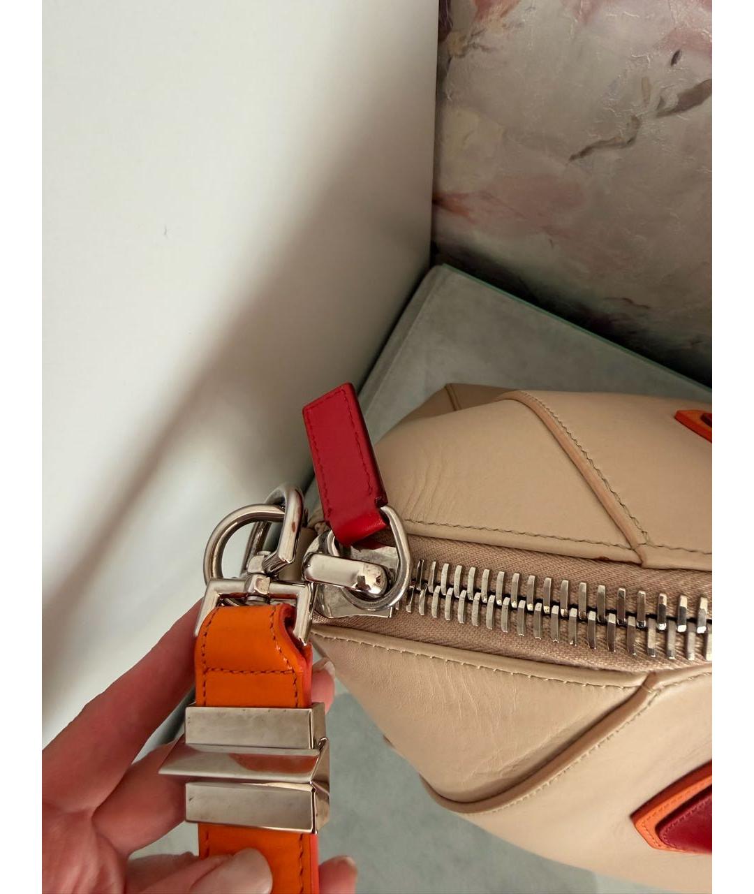 GIVENCHY Бежевая кожаная сумка тоут, фото 7