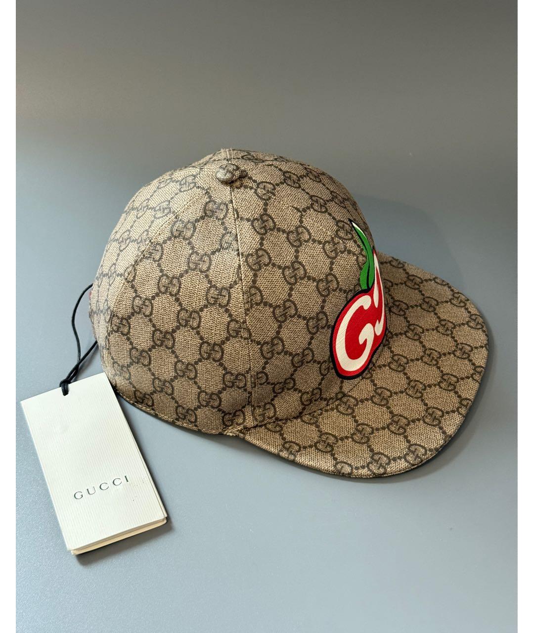 GUCCI Бежевая кепка, фото 5