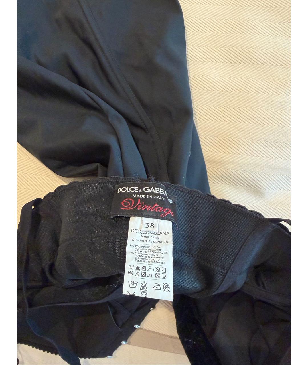 DOLCE&GABBANA Черное коктейльное платье, фото 4