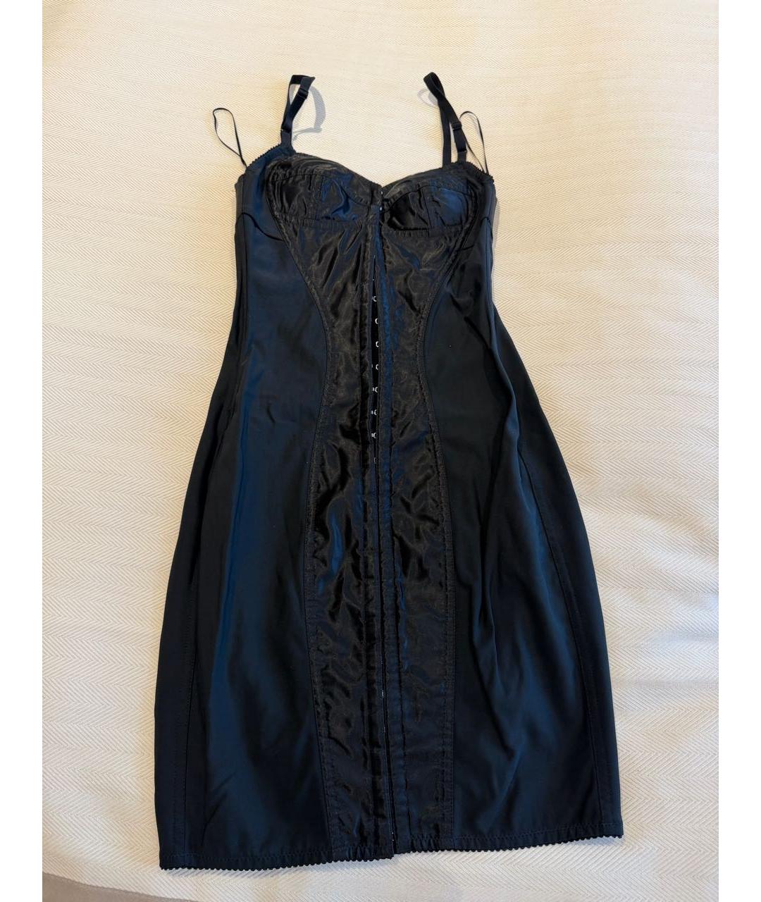 DOLCE&GABBANA Черное коктейльное платье, фото 7