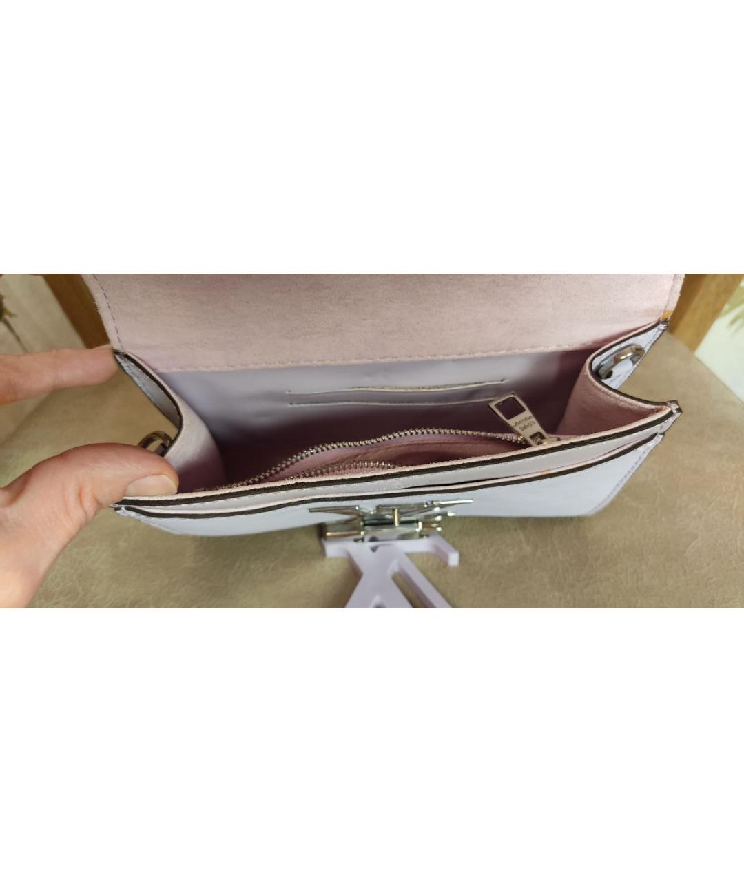 LOUIS VUITTON Фиолетовая кожаная сумка через плечо, фото 4