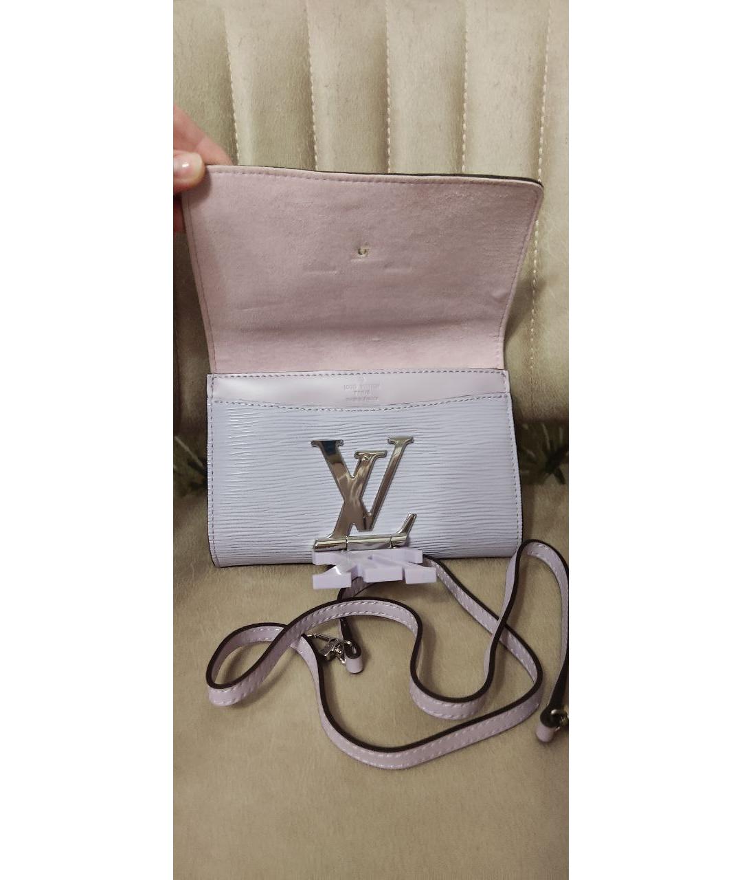 LOUIS VUITTON Фиолетовая кожаная сумка через плечо, фото 2