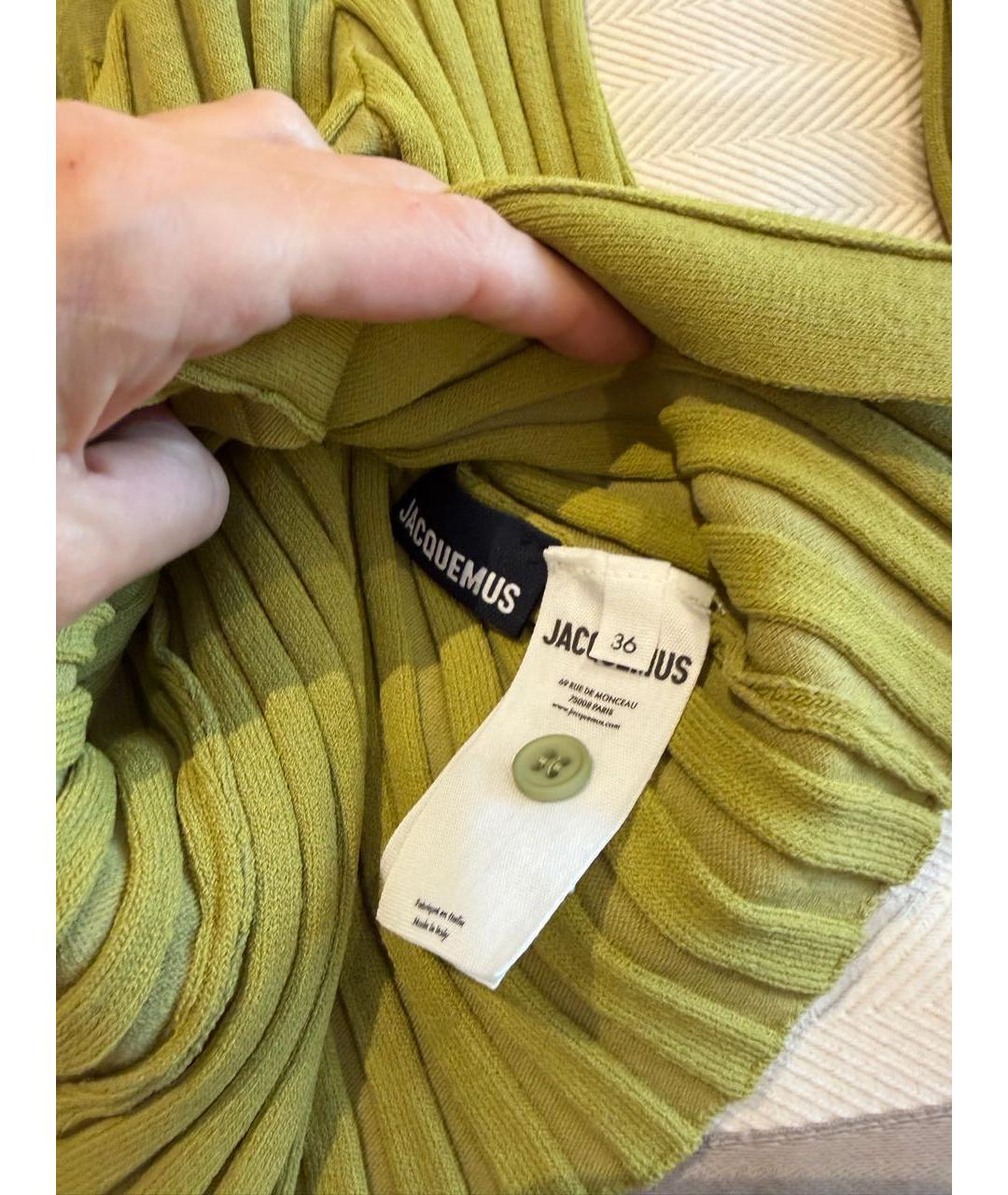 JACQUEMUS Зеленая водолазка, фото 3