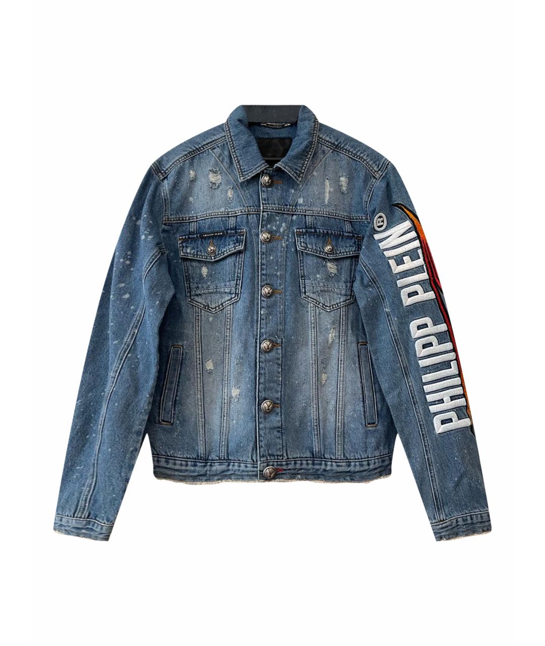PHILIPP PLEIN Синяя деним куртка, фото 1
