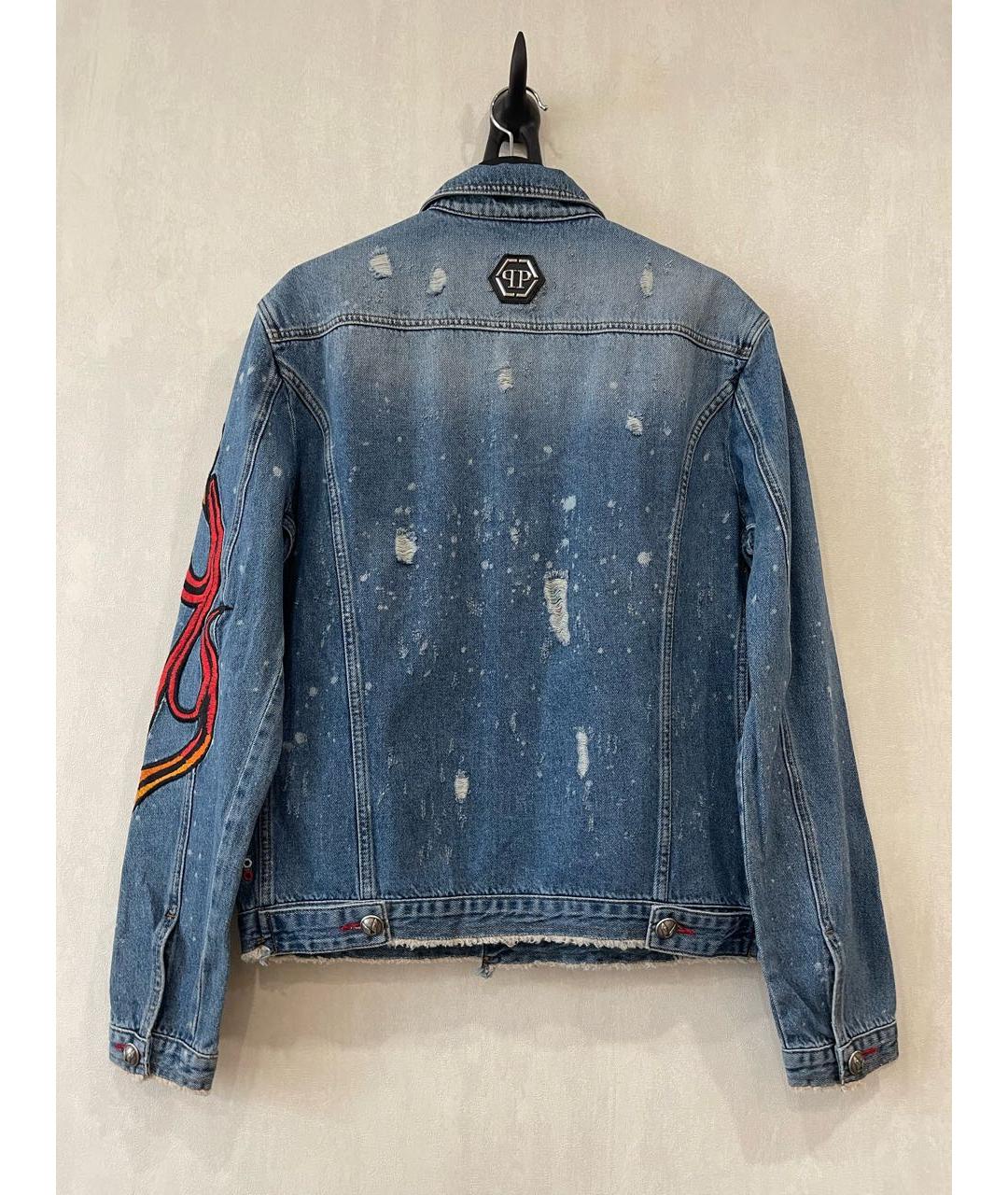 PHILIPP PLEIN Синяя деним куртка, фото 2